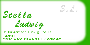 stella ludwig business card